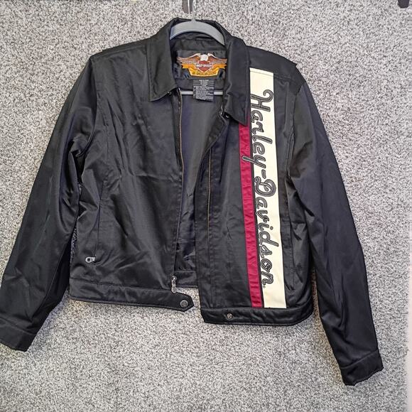 Harley-Davidson Womens Large Nylon Jacket Motorcycle - Picture 1 of 13